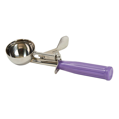 Product image #1 for Winco Size 16 Purple Allergen-Free Ice Cream Disher, 2-3/4 oz., Thumb Press