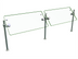 Thumbnail image #1 for Hatco Flav-R-Shield ORBIT360-60 Self-Service 2-Bay Sneeze Guard, 60-Inch Wide, Adjustable 2-14-Inch Depth