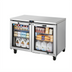 Thumbnail image #1 for True SPEC SERIES 48 3/8-Inch Two-Section Undercounter Glass Door Refrigerator, Stainless Steel, Self-Contained Rear-Mounted