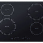 Thumbnail image #1 for Summit Commercial SINC4B301B 30-Inch 4-Zone Commercial Drop-In Induction Cooktop, Black Glass, Digital Touch Controls