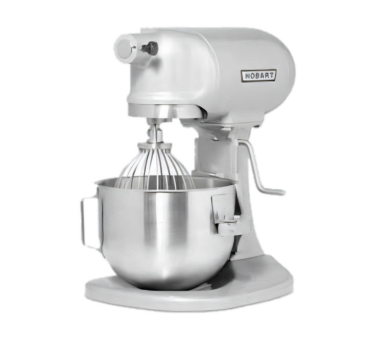 Product image #1 for Hobart N50-60 5-Quart 3-Speed Gear-Driven Countertop Planetary Mixer with Manual Bowl Lift and #10 Hub