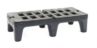 Olympic 48 x 22 x 12 Inch Polyethylene Dunnage Rack, 2000 lb. Capacity, Charcoal Gray