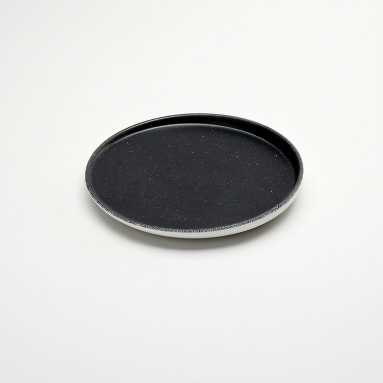 Product image #2 for American Metalcraft Lift Collection 8-7/8-Inch Round Black-Speckled Melamine Plate