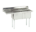 Thumbnail image #1 for 2-Compartment Fabricated Sink with Left-Hand Drainboard, 18