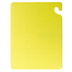 Thumbnail image #1 for Cut-N-Carry Yellow Color-Coded Co-Polymer Cutting Board with Food Safety Hook, 18 x 24 x 1/2 Inch