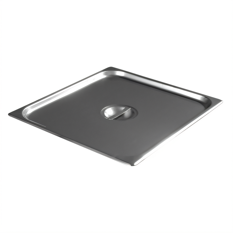 Product image #1 for DuraPan 2/3-Size Solid Flat Lift-Off Steam Table Pan Cover with Recessed Handle