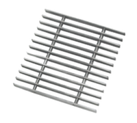 Stainless Steel Replacement Subway-Style Grating for 24-Inch Floor Troughs, 21 x 11 Inches
