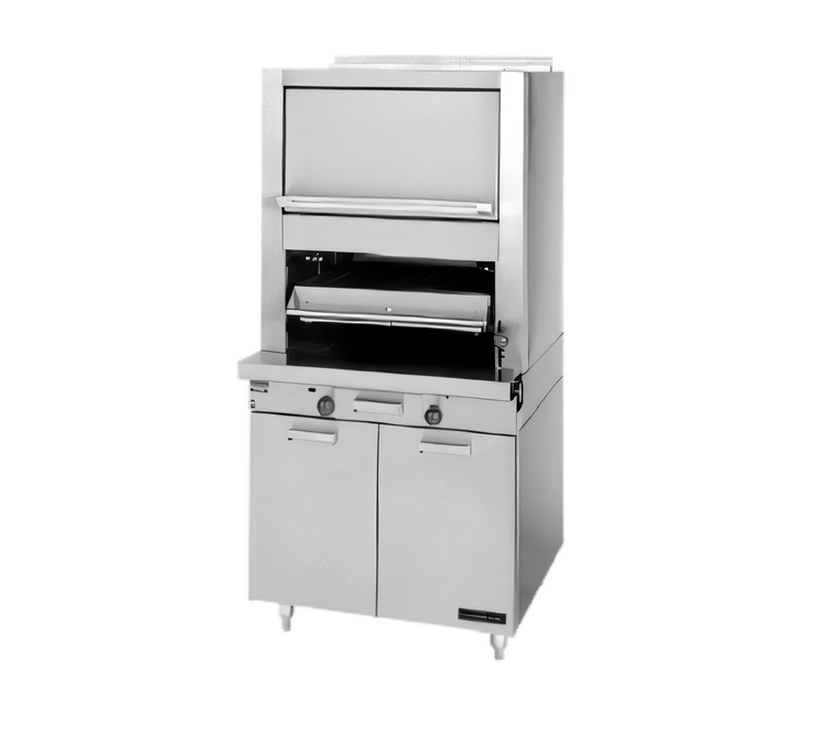 Product image #1 for Garland Master Series M60XR Range-Match Upright Gas Ceramic Broiler with Upper Finishing Oven and Standard Oven Base