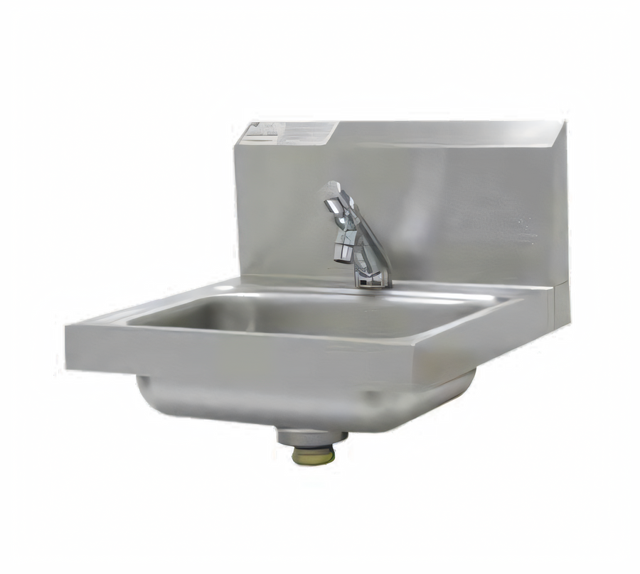 Product image #1 for Advance Tabco Wall Mounted HACCP-Compliant Hand Sink with Slow Self-Closing Metering Faucet, 14 x 10 x 5-Inch Bowl