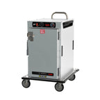 Thumbnail image #1 for Metro HotBlox™ HBCN8-AS-T Narrow 8-Pan Half-Height Heated Transport Cabinet with Solid Door and Analog Controls