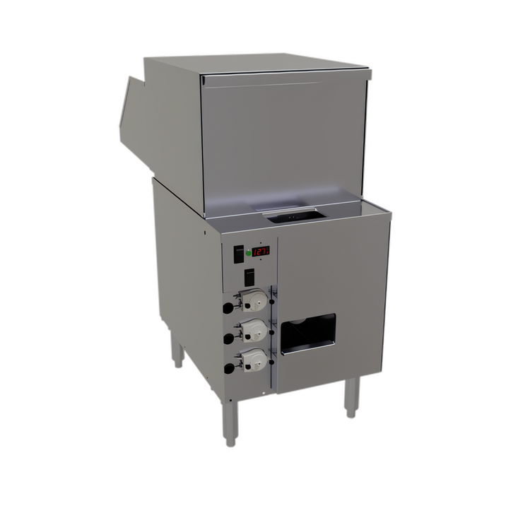 Product image #1 for Glastender GT-18+1 18-Inch Front-to-Back Pass-Thru Rotary Rack Glasswasher Station