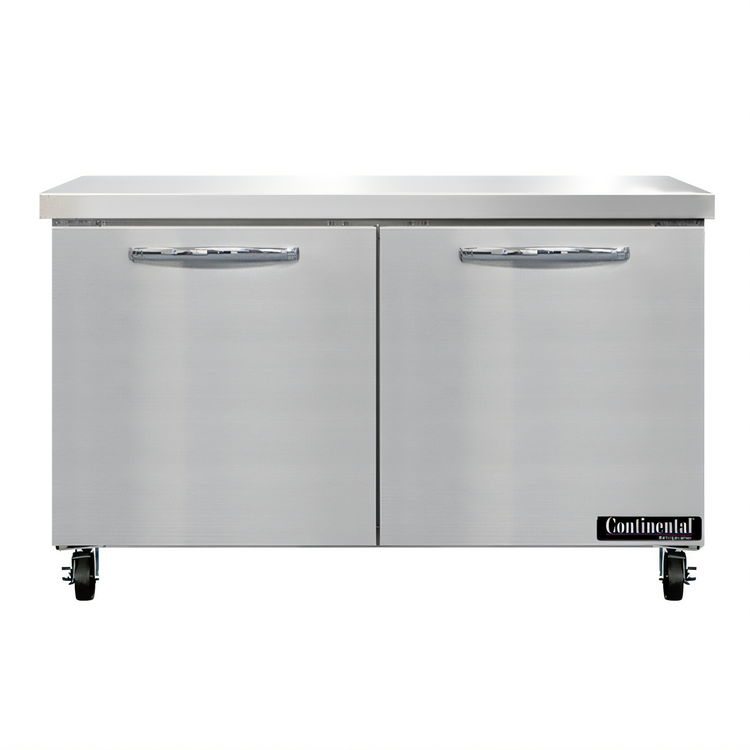 Product image #1 for Continental Refrigerator SWF48N 48 Inch Two-Section Worktop Freezer with Solid Doors