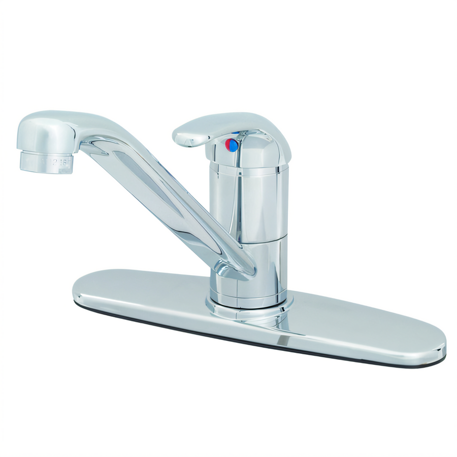 Product image #1 for T&S Brass B-2731-WS Low-Lead Single-Lever Deck-Mount Commercial Faucet with 9-Inch Swivel Spout