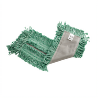 Rubbermaid Commercial Products Disposable Dust Mop Head, 24 x 5 Inch, Cut-End, Full-Tie, Green