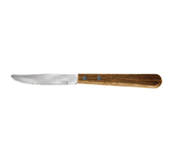 Admiral Craft 4-5/8-Inch Serrated Steak Knife with Wood Handle and Brass Rivets, Pack of 2 Dozen