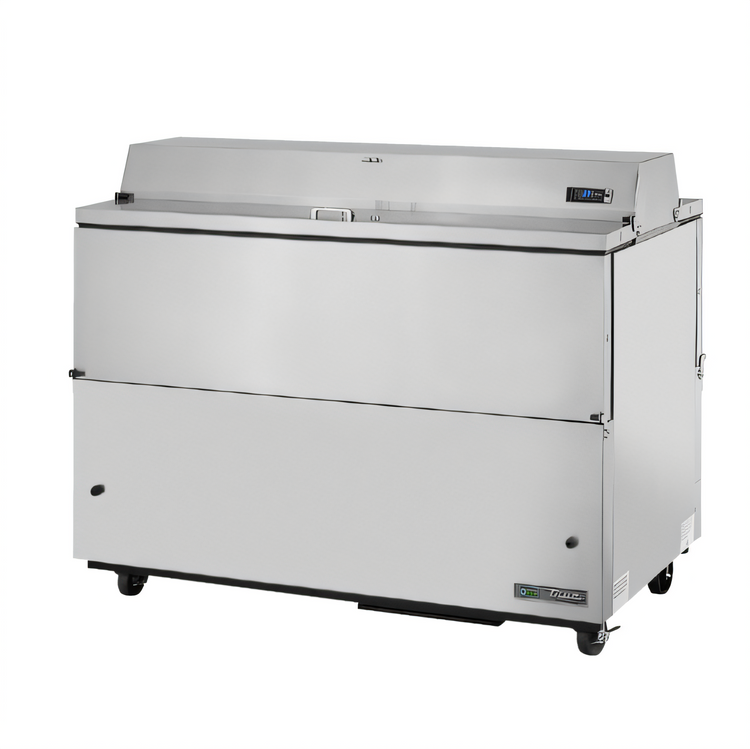 Product image #1 for True Mfg. Dual-Sided Forced-Air Mobile Milk Cooler Cart, 16-Crate Capacity, Stainless Steel