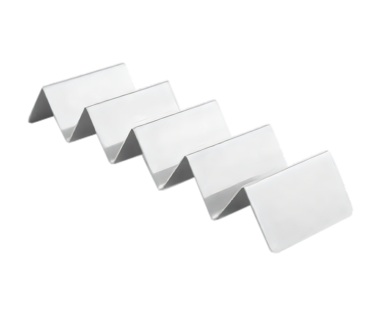Product image #1 for American Metalcraft Mini Brushed Stainless Steel Taco Holder, 4 or 5 Compartments