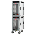 Thumbnail image #1 for Metro HotBlox™ HBCN16-DCPC-M Narrow Dual-Cavity Pass-Thru Mobile Insulated Holding Cabinet, 16-Pan, Digital Touchscreen, Clear Doors