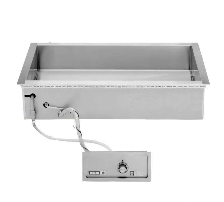 Product image #1 for Wells HT-200AF Built-In Electric Bain Marie Hot Well with Auto Water Fill, 2 Full-Size Pan Capacity