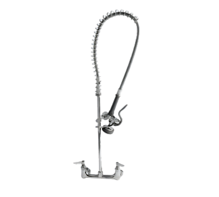 Product image #1 for T&S Brass EasyInstall Wall-Mount Pre-Rinse Unit with 18 Inch Riser and Wall Bracket