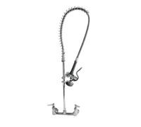 T&S Brass EasyInstall Wall-Mount Pre-Rinse Unit with 18 Inch Riser and Wall Bracket