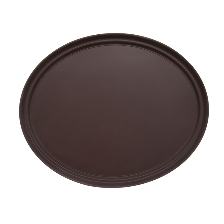 Product image #1 for Admiral Craft Equipment Corp. NST-2227BR/OVAL Non-slip Trays Case of 6
