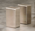 Thumbnail image #1 for Rectangular Stainless Steel Salt and Pepper Shaker Set, 2 oz., Brushed Finish