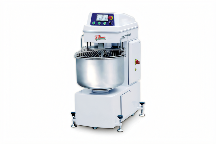 Product image #1 for Primo PSM-120E Floor Model Commercial Spiral Dough Mixer with 204 Qt Bowl, Twin Motors, and 2-Speed Control