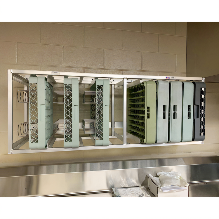 Product image #1 for New Age Full-Size Wall-Mount Aluminum Dish Rack Holder, 13-Rack Capacity