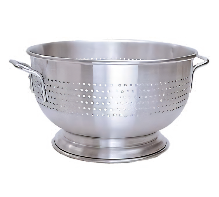 Product image #1 for 16 Qt Heavy-Gauge Aluminum Colander with Riveted Handles and Footed Base