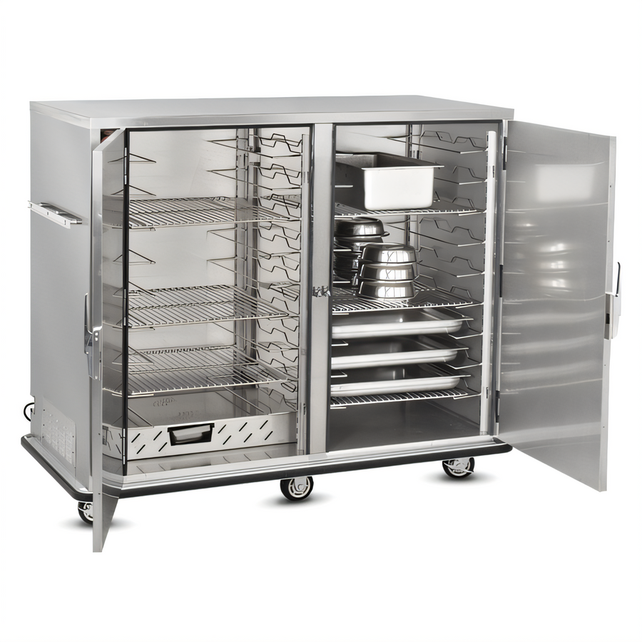 Product image #1 for Mobile Full-Height Bulk Food-Banquet Server Holding Cabinet with Humi-Temp Heat System, Double Doors, 96-120 Covered Plate Capacity