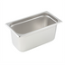 Thumbnail image #1 for Winco 1/3 Size 6-Inch Deep Solid Anti-Jamming Steam Table Pan, 23-Gauge 18/8 Stainless Steel