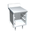 Thumbnail image #1 for La Rosa L-90107 24 Inch Stainless Steel Utility Stand Bus Cart with Undershelf and Rack Glides