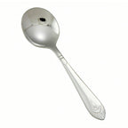 Thumbnail image #1 for Winco Peacock 0031-04 6-Inch Bouillon Spoon, Extra Heavyweight 18/8 Stainless Steel, Mirror Finish Case of 25