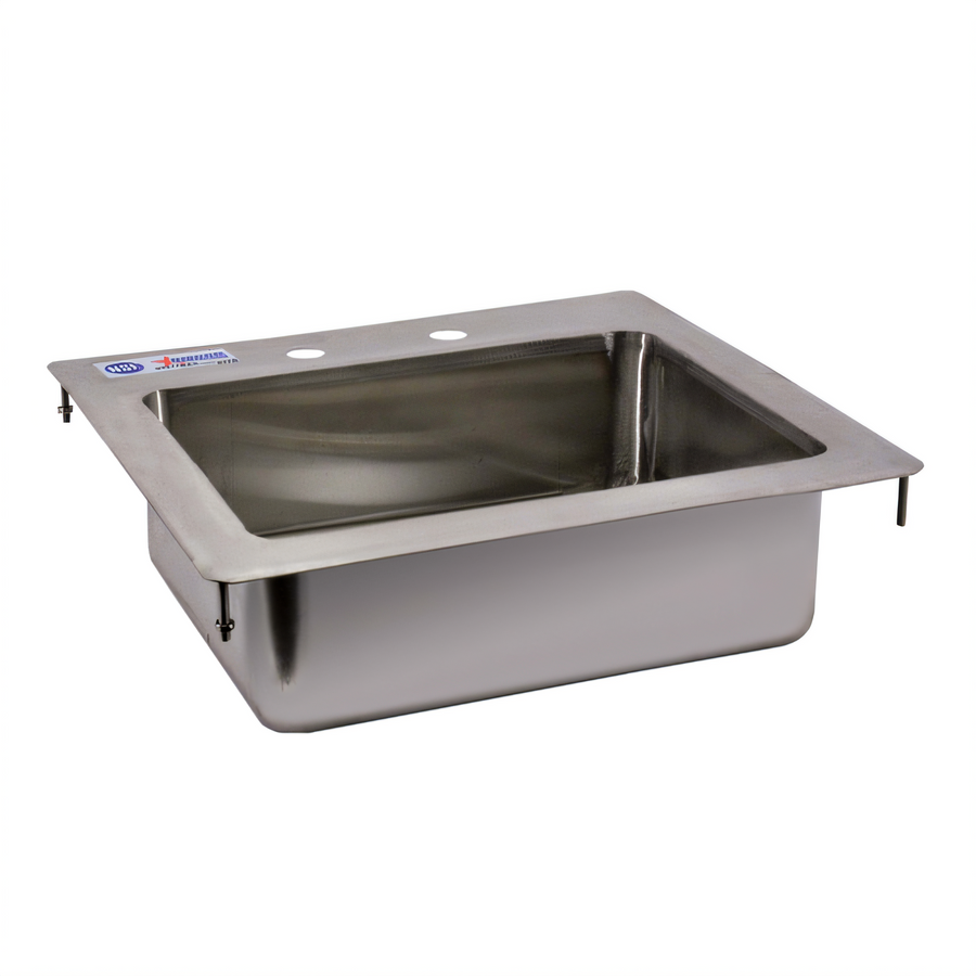 Product image #1 for Omcan USA Drop-In 1-Compartment Stainless Steel Sink with 3-1/2-Inch Drain Basket