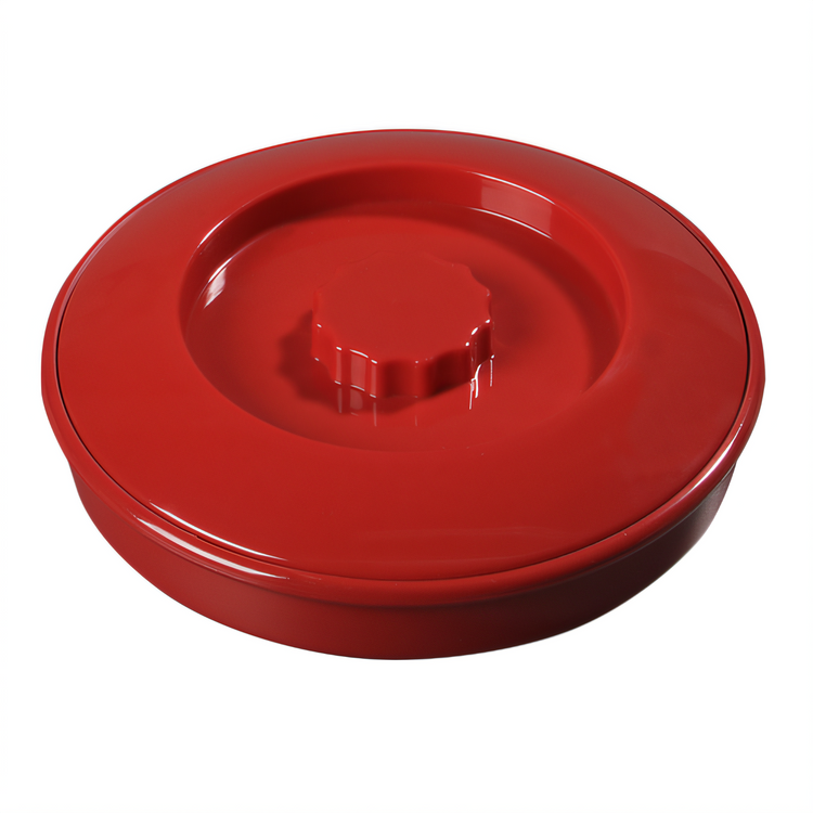 Product image #1 for Carlisle 7.5-Inch Interlocking Polypropylene Tortilla Server with Lid, Red
