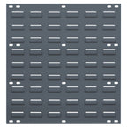 Thumbnail image #1 for Quantum QLP-1819 Wall-Mounted Louvered Panel, 18"L x 0.25"D x 19"H, 16-Gauge Gray Steel