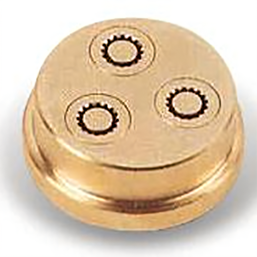 Product image #1 for Omcan #99 Brass Maccheroni Rigati Pasta Machine Die, 8 mm