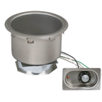 Thumbnail image #1 for Eagle Group 11QDI-240D 11-Quart Round Drop-In Electric Hot Well, Wet or Dry, Infinite Control, Stainless Steel, with Drain