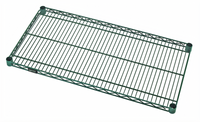 Quantum 72-Inch W x 30-Inch D ProForm Green Epoxy Antimicrobial Wire Shelf