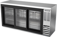 Beverage Air BB72HC-1-F-GS-S-27 Back Bar Coolers