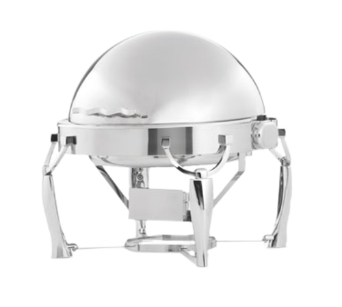 Product image #1 for Somerville™ 6-Quart Round Retractable Chafer with Stand, Food Pan, Water Pan & Windguard