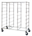 Thumbnail image #1 for Mobile Triple-Bay Bin Cart with Slides for 21 Bins, Chrome Plated Finish