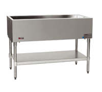 Eagle Group CP-5 Stationary Ice-Cooled 5-Pan Open Base Cold Pan Serving Counter