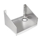 Thumbnail image #1 for John Boos UBBSS-18-X Bolt-On Blender Station Shelf, 18"W x 8-1/2"D x 7"H, Stainless Steel, With Grommet Hole
