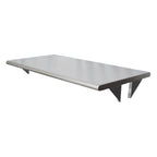 Thumbnail image #1 for BK Resources PTS-24108 Single Wall-Mounted Pass-Through Shelf, 108 x 24 Inches, 304 Stainless Steel, 8-Inch Maximum Wall Thickness