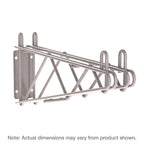 Thumbnail image #1 for Metro Super Erecta 2WD24K4 Direct Wall Mount Double Shelf Bracket for 24-inch Deep Shelf, Gray Epoxy Finish