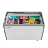 KoolMore 50-Inch Gelato Dipping Cabinet Display Freezer, 13 Cu. Ft., Sliding Glass Door