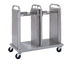 Thumbnail image #1 for Delfield TT2-1826 Mobile Open Frame Dual-Stack Tray Dispenser for 18 x 26 Trays