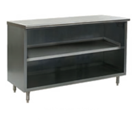 Eagle Spec-Master Open Front Plate Cabinet, 72 W x 15 D, Stainless Steel